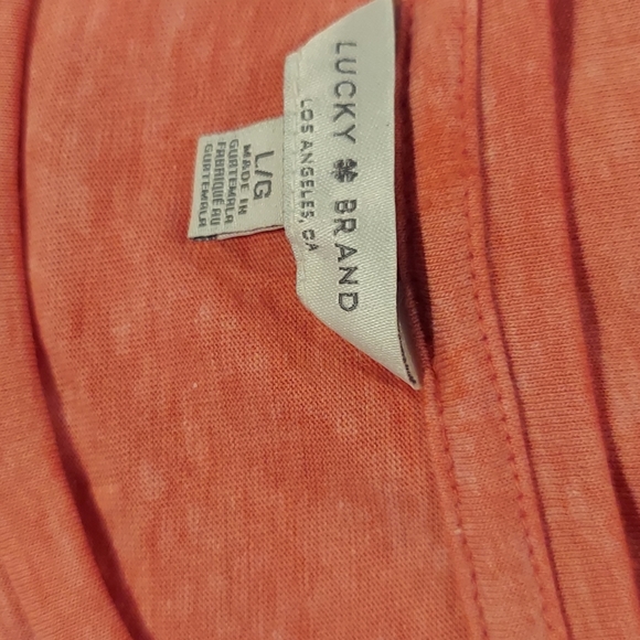 Lucky Brand Burnt Red Star Shirt NWOT - Picture 4 of 6